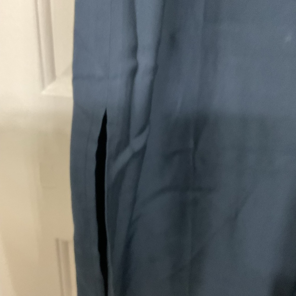 LOFT. Elegant Navy Blue Women's Skirt. SIZE L - Picture 7 of 11